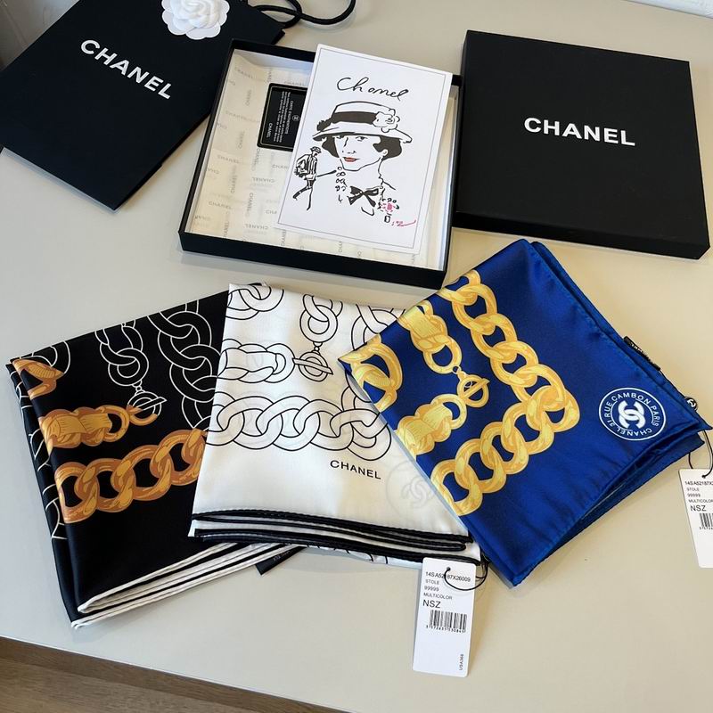 Chanel silk scarf hm50